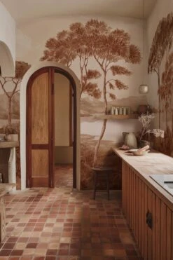 French Landscape Terracotta 9 French Landscape Terracotta -Belartestudio Shop DesertHaze FrenchLandscape BAS07201103 Terracotta 2