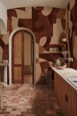 Geometric Deco Terracotta -Belartestudio Shop DesertHaze GeometricDeco BAS07203103 Terracotta 1