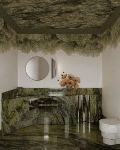 Wild Forest Olive Green -Belartestudio Shop EarthModernism SkyWildForest BAS07004095 OliveGreen 3 Omerozturkinteriors