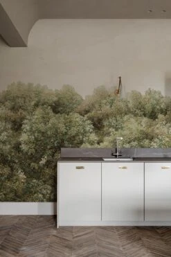 Climbing Wild Forest Olive Green -Belartestudio Shop EarthModernismClimbingWildForest BAS07005095 OliveGreen 3 rinalovko studio