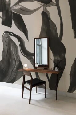 Abstract Leaf Black -Belartestudio Shop EarthyArtistic AbstractLeaf BAS02508010 Black 2