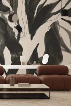 Abstract Leaf Black -Belartestudio Shop EarthyArtistic AbstractLeaf BAS02508010 Black 3