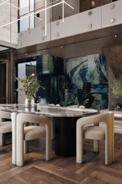 Deconstructed Art Dark Blue