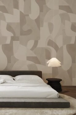 Geometric Art Pale Beige