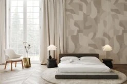 Geometric Art Pale Beige -Belartestudio Shop EarthyArtistic GeometricArt BAS02504076 PaleBeige 2