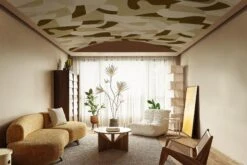 Geometric Art Olive Green -Belartestudio Shop EarthyArtistic GeometricArt BAS02505095 OliveGreen 2