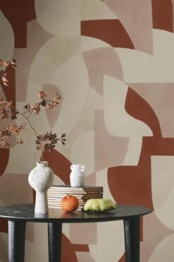 Geometric Art Rust Red 7 Geometric Art Rust Red -Belartestudio Shop EarthyArtistic GeometricArt BAS02506096 RustRed 1