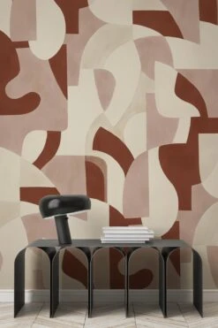 Geometric Art Rust Red 8 Geometric Art Rust Red -Belartestudio Shop EarthyArtistic GeometricArt BAS02506096 RustRed 2