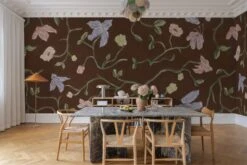 Iris Garden Brown -Belartestudio Shop EarthyPastels IrisGarden BAS07606070 Brown 1