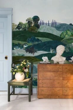 Eclectic Landscape Green -Belartestudio Shop EclecticBohemian EclecticLandscape BAS02714040 Green 4