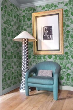 Toile DeMedallion Green