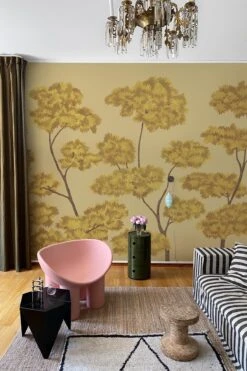 Woodland Forest Yellow -Belartestudio Shop EclecticBohemian WoodlandForest BAS02710050 Yellow 1