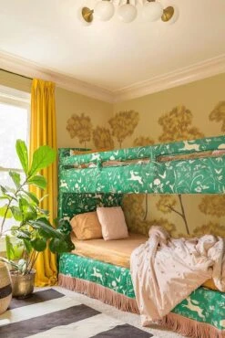 Woodland Forest Yellow -Belartestudio Shop EclecticBohemian WoodlandForest BAS02710050 Yellow 5 jewel