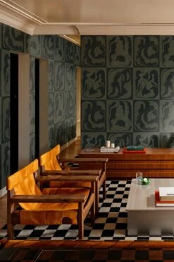 Flower Silhouette Teal