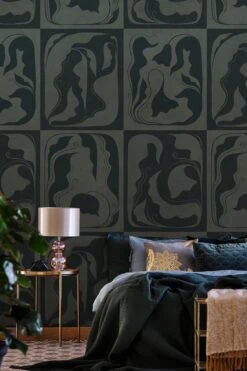 Flower Silhouette Teal -Belartestudio Shop ElectricDeco FlowerSilhouette BAS06410027 Teal 2