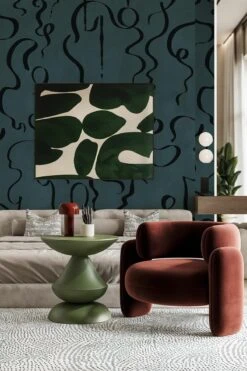 Swirling Lines Blue -Belartestudio Shop ElectricDeco SwirlingLines BAS06407020 Blue 3