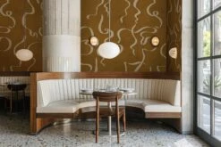 Swirling Lines Mustard -Belartestudio Shop ElectricDeco SwirlingLines BAS06408056 Mustard 2