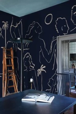 Floating Bodies Dark Blue -Belartestudio Shop FadedMemories FloatingBodies BAS04004024 DarkBlue 1