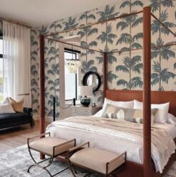 Vintage Palm Tree Small Blue 14 Vintage Palm Tree Small Blue -Belartestudio Shop HeritageBlue PalmTreeSmall BAS02003028 VintageBlue 3