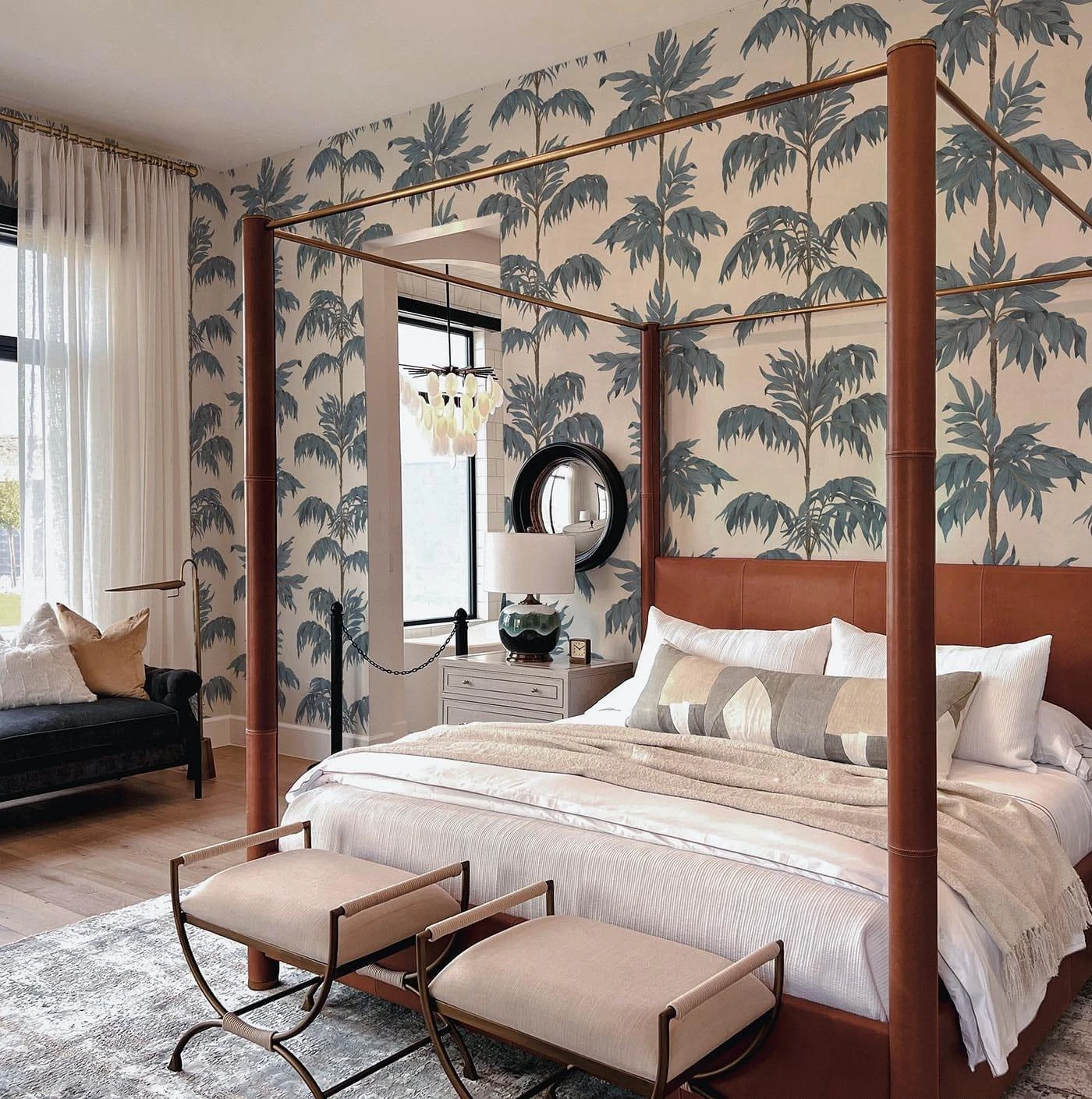 Vintage Palm Tree Small Blue 6 Vintage Palm Tree Small Blue - Image 6