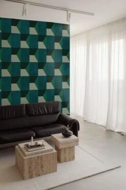 Geometric Shades Emerald Green -Belartestudio Shop IndustrialElemets GeometricShades BAS06004120 EmeraldGreen 2