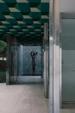 Geometric Shades Emerald Green