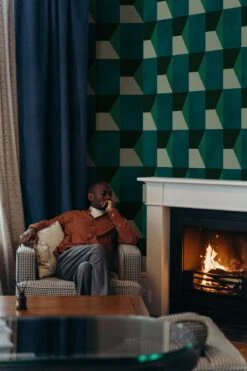 Geometric Shades Emerald Green -Belartestudio Shop IndustrialElemets GeometricShades BAS06004120 EmeraldGreen 4