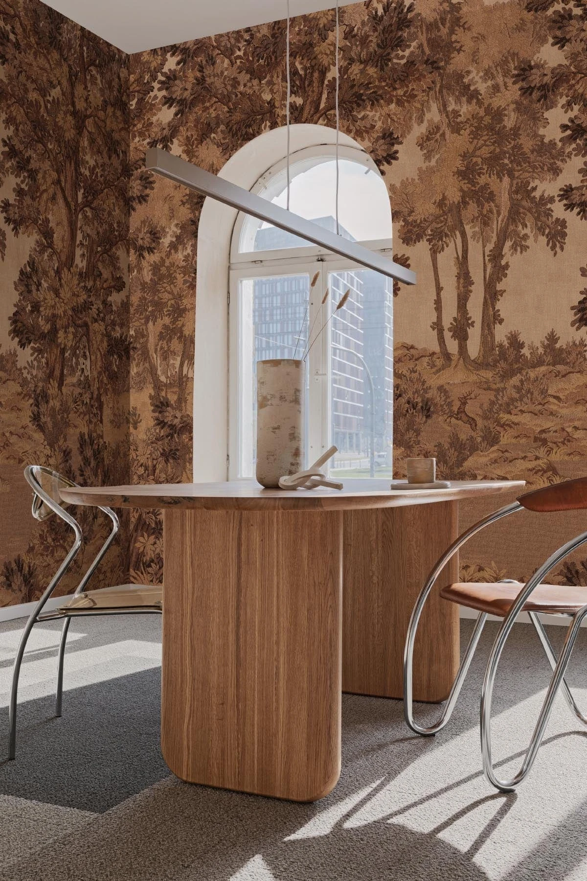 Tapestry Landscape Rust Red 4 Tapestry Landscape Rust Red - Image 4