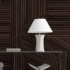 Graphic Rib Wood Wallpaper Dark Oak
