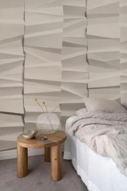 Origami Folds Warm Beige -Belartestudio Shop JapandiEssence OrigamiFolds BAS01008084 WarmBeige 1