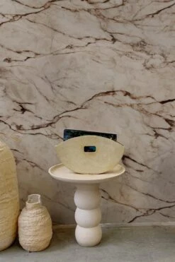 Marble Wall Mural Light Brown -Belartestudio Shop JapandixIbiza MarbleWallMural BAS03403077 LightBrown 4