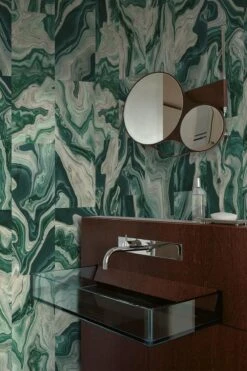 Marbling Tiles Two Green -Belartestudio Shop JapandixIbiza MarblingTilesTwo BAS03402040 Green 2