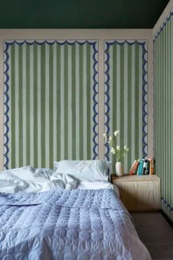 Scallop Panel Green/Blue