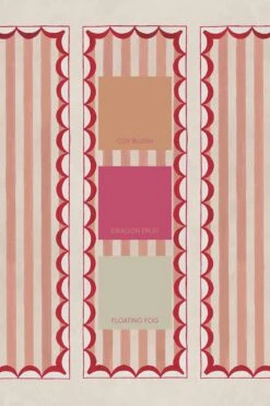 Scallop Panel Pink/Red -Belartestudio Shop KOIxBelartestudio ScallopPanel BAS05414114 PinkRed 11