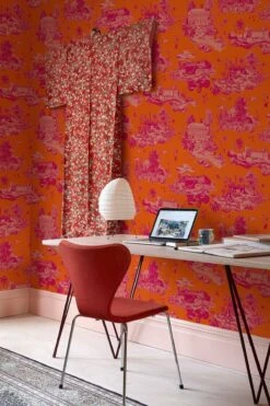 The Oslo Toile Poppy