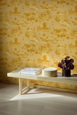 The Oslo Toile Yellow