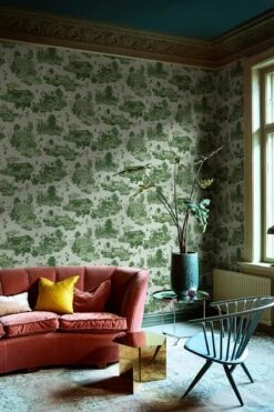 The Oslo Toile Green