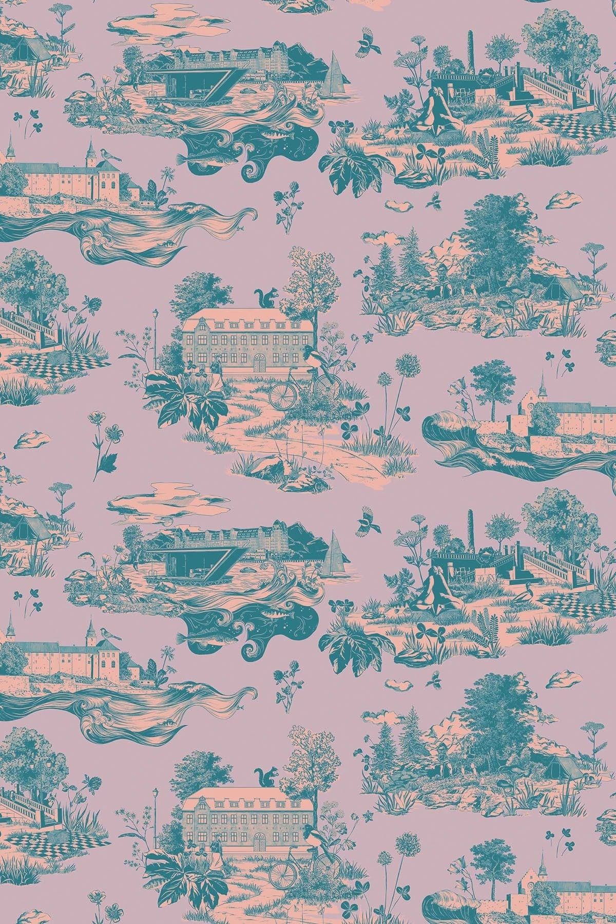 The Oslo Toile Lavender 2 The Oslo Toile Lavender - Image 2