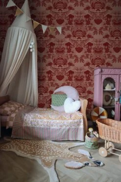 Toile DeMedallion Red -Belartestudio Shop Kidsinpiration ToiledeMedallion BAS02712030 Red 1