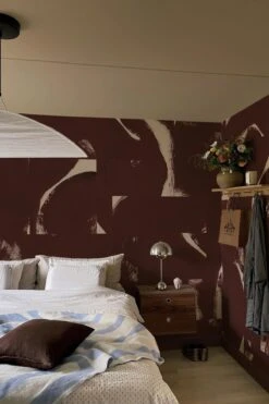 Brushed Tiles Burgundy -Belartestudio Shop MediterraneanEssence BrushedTiles BAS03806038 Burgundy 1 gyllenstensgatan