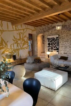 Olive Branch Yellow -Belartestudio Shop MediterraneanEssence OliveBranch BAS03801050 Yellow 1 Valeriemainmat