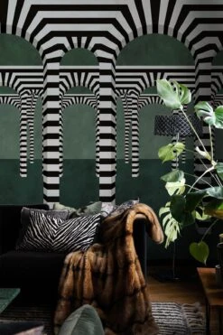 Striped Archway Green -Belartestudio Shop MeetingMagic StripedArchway BAS03904040 Green 3