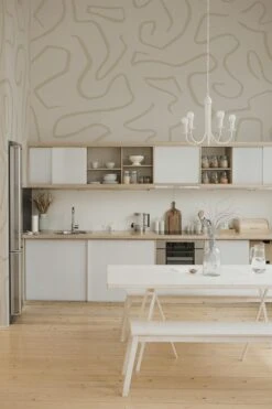 Artistic Lines Pale Beige -Belartestudio Shop MinimalisticPoetry ArtisticLines BAS00201076 PaleBeige 2