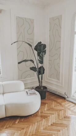 Artistic Lines Pale Beige -Belartestudio Shop MinimalisticPoetry ArtisticLines BAS00201076 PaleBeige 5