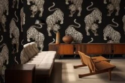 Feline Black -Belartestudio Shop MinimaluxFelineblacklivingroomwoody2