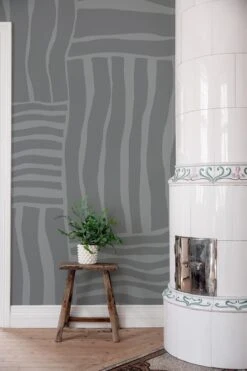 Linear Contrast Dusty Blue -Belartestudio Shop ModernStripes LinearConstrasts BAS00110023 Dustyblue 4