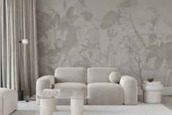 Luxe Botanical Mural Pale Beige -Belartestudio Shop ModernTradition LuxeBotanicalMural BAS01507076 PaleBeige 1