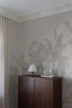 Luxe Botanical Mural Pale Beige