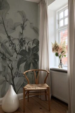 Luxe Botanic Mural Dusty Green -Belartestudio Shop ModernTradition LuxeBotanicalMural BAS01508041 DustyGreen 1