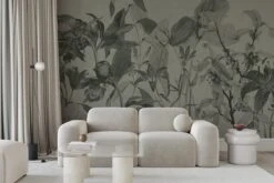 Luxe Botanic Mural Dusty Green -Belartestudio Shop ModernTradition LuxeBotanicalMural BAS01508041 DustyGreen 3